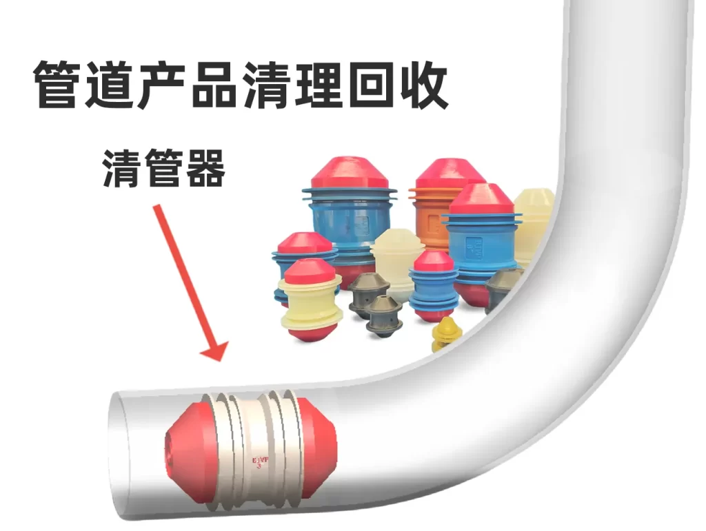Pigging system recovering residual liquid in pipeline